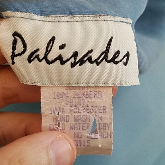 Vintage Palisades Hand Painted Blue Shirt Set - Picture 10 of 10